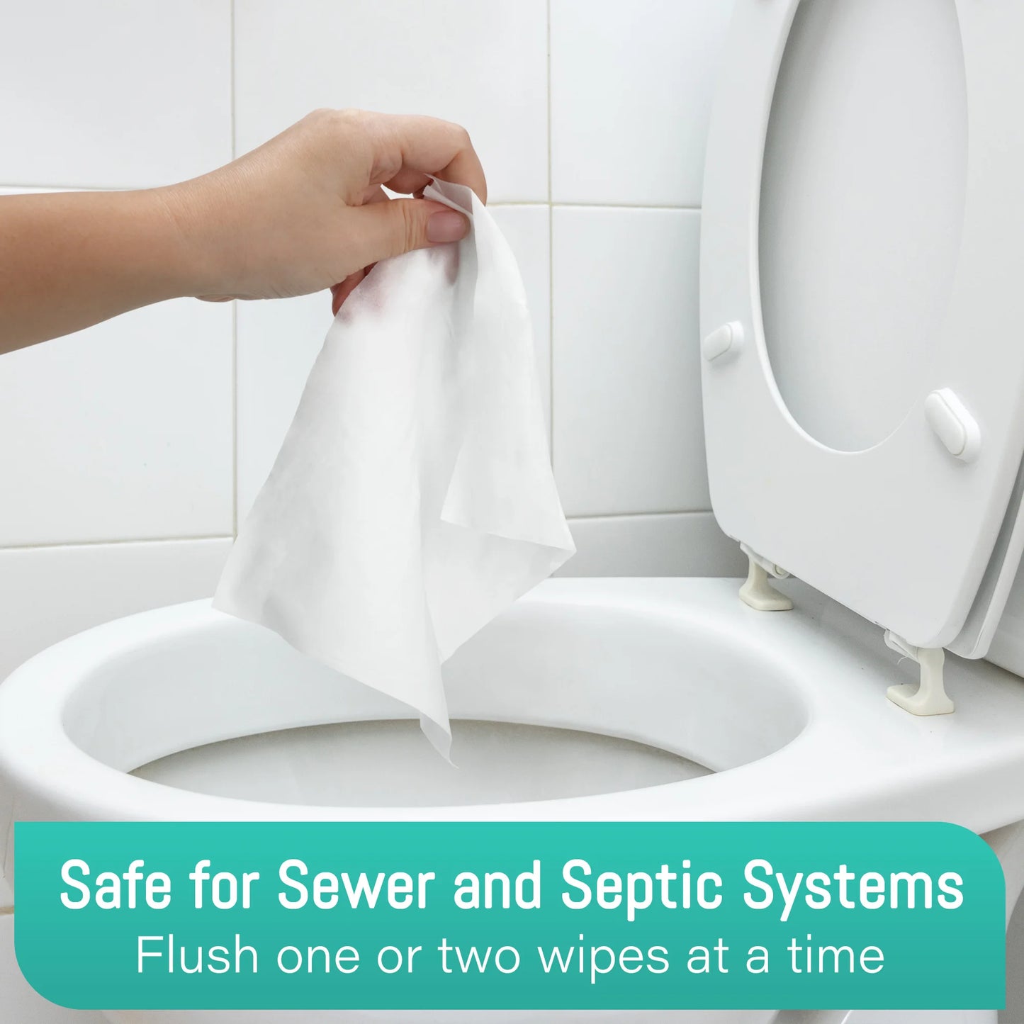 Flushable Wet Wipes 288 Count Thickened For Home And Outdoor Use