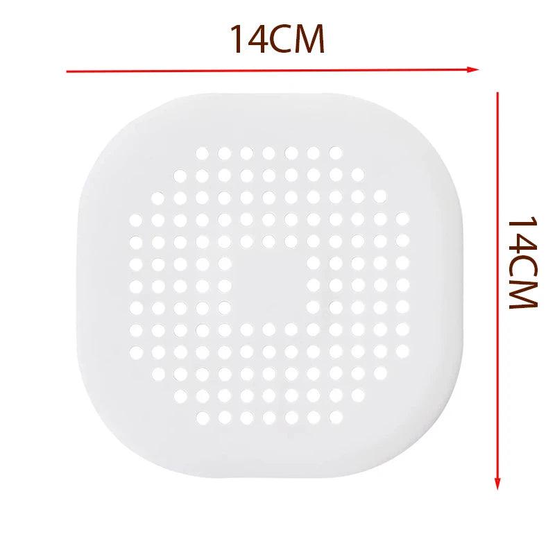 Silicone Sink Drain Hair Catcher with Suction Cup