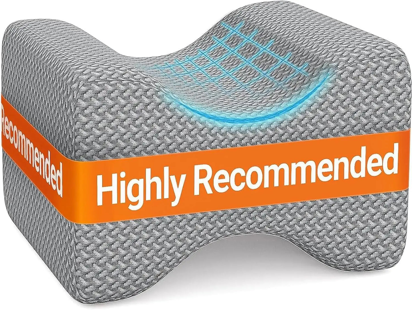 Memory Foam Knee Pillow, Knee Pillow for Side Sleepers, Leg Pillows for Sleeping Blood Circulation, Elevation Pillow for Spine A