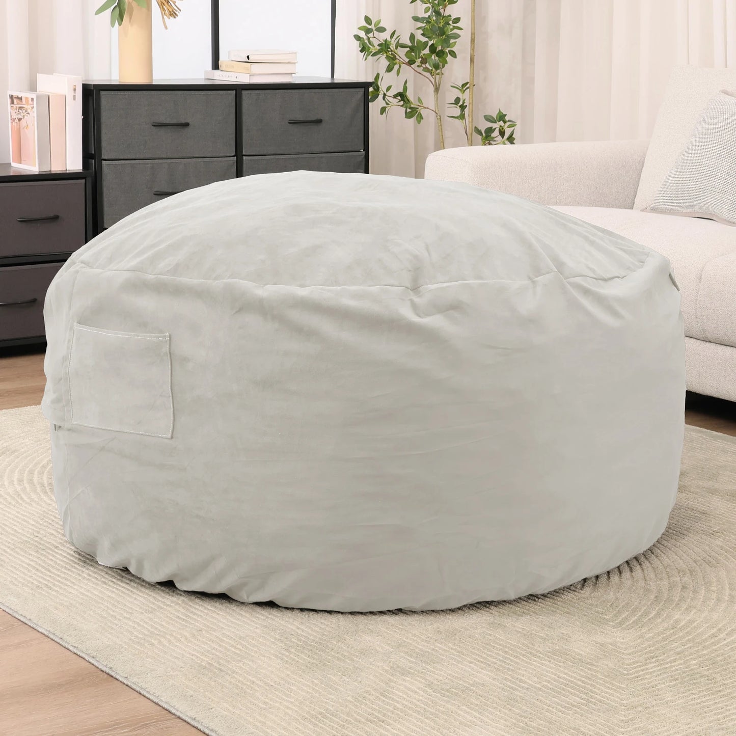 JHK Bean Bag Chair For Gaming And Reading Foam Filled