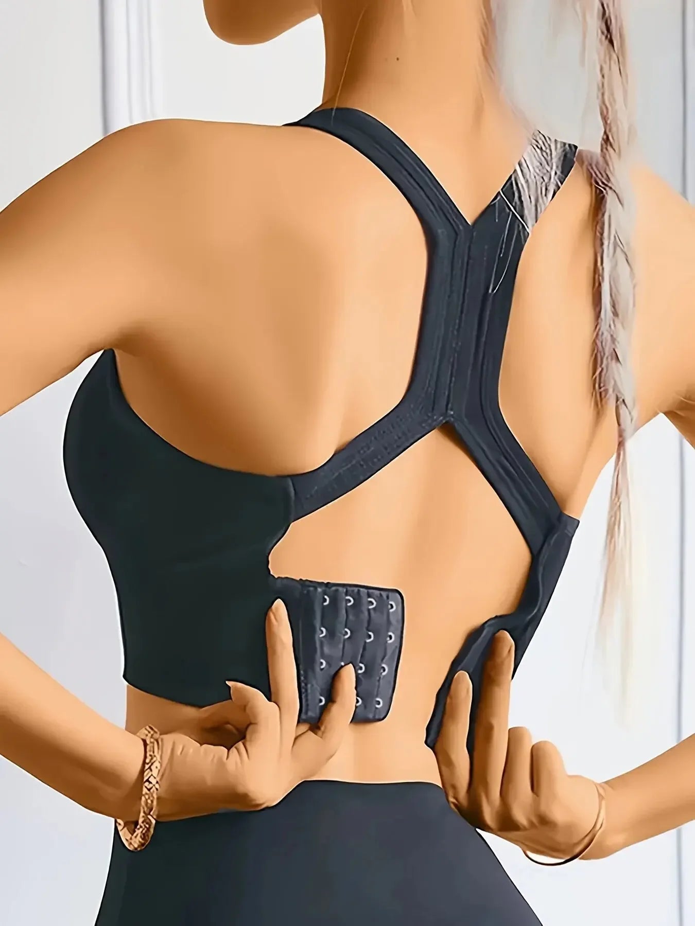 W4 Sports Seamless Padded Push Up Yoga Tank Bra For Women