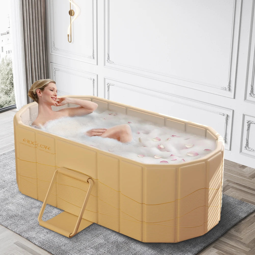 Foldable Portable Bath Tub for Adults and Kids Soaking Spa