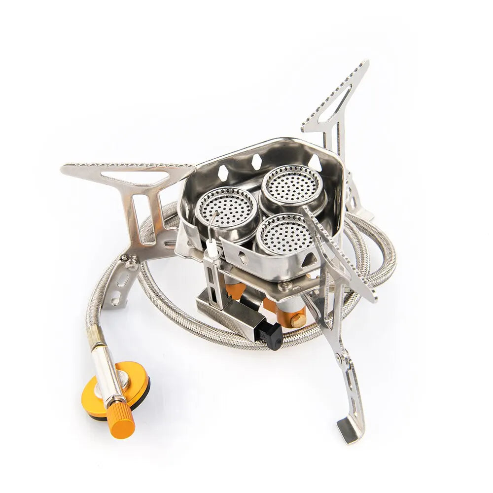 Camping Gas Burner 5800W With Piezo Ignition And Windproof