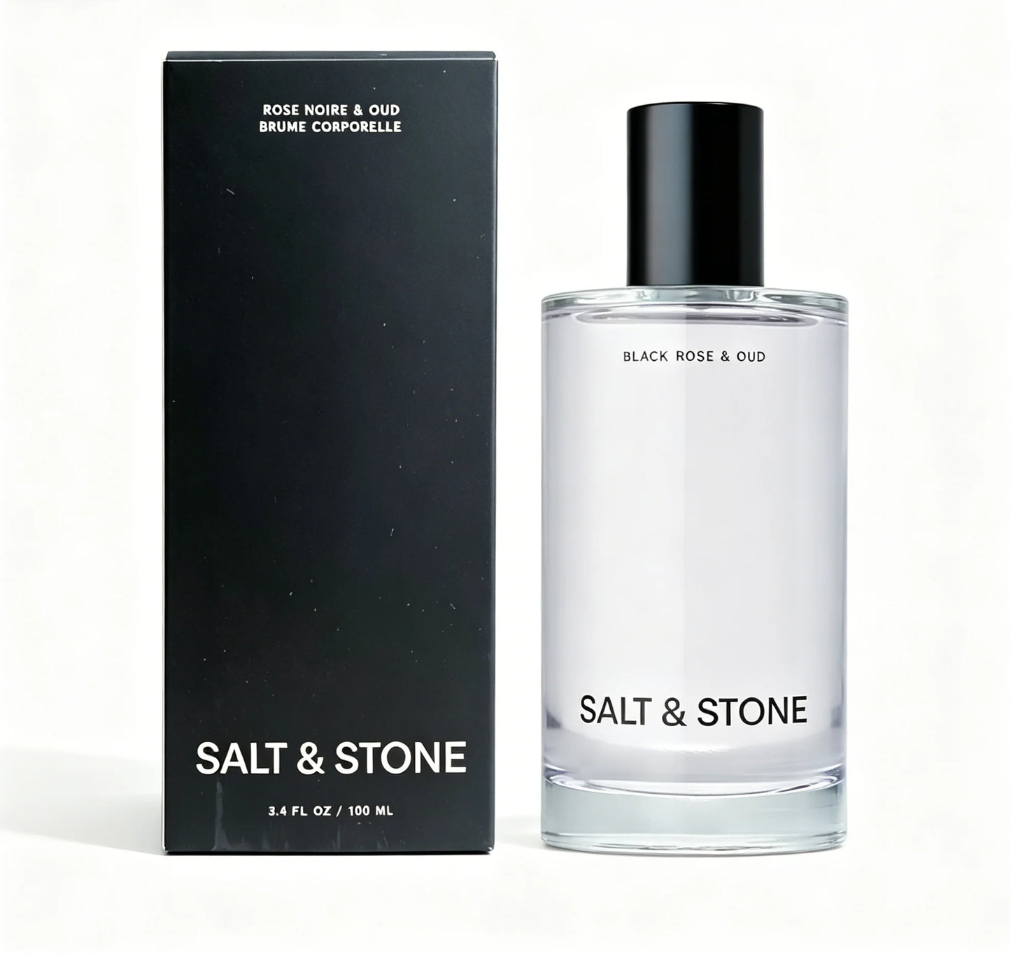 Salt & Stone Black Rose & Oud 100ml Spray - Moisturizing Vegan Perfume Non-Irritating Fragrance for All Skin Types