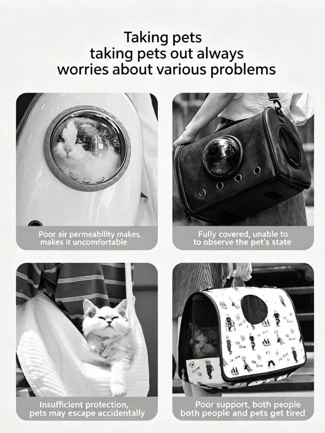 Breathable Mesh Pet Carrier Bag for Cats and Dogs Foldable