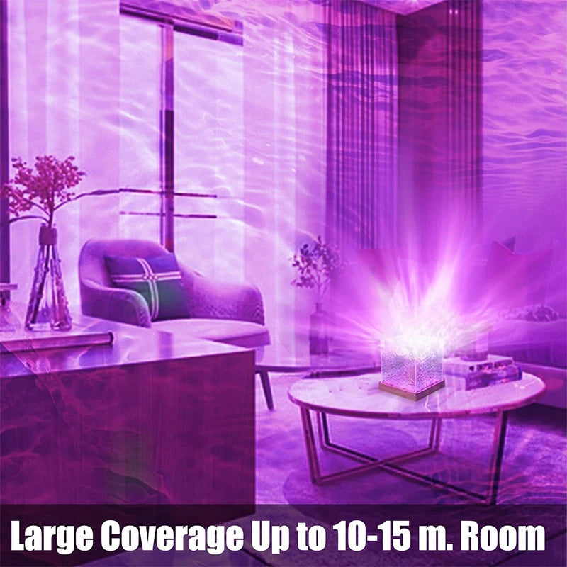 16-Color Ocean Wave Projector Night Light