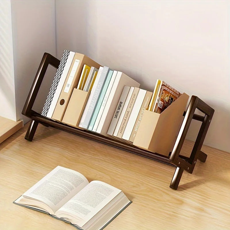 Bamboo Desktop Bookshelf and Display Rack