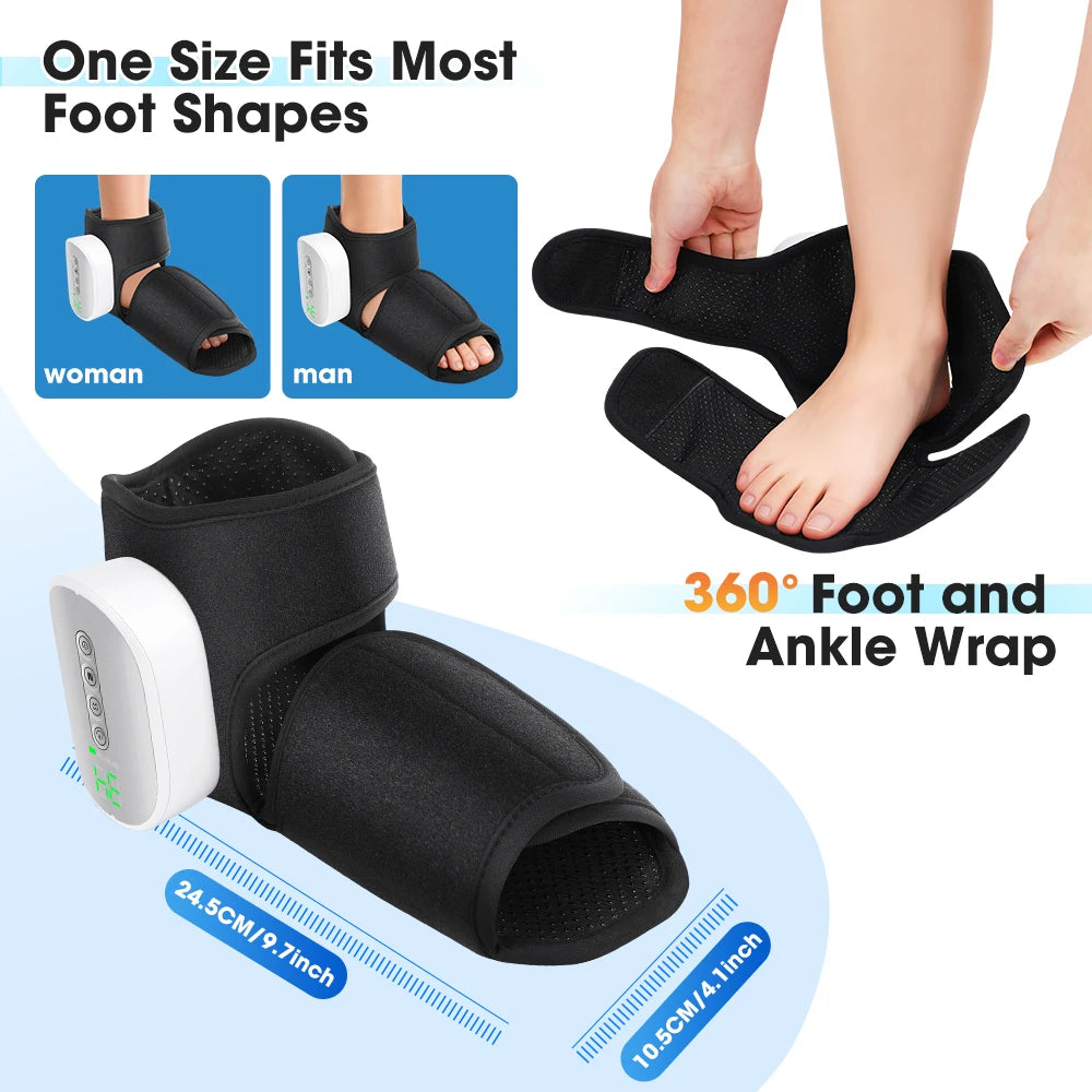 Cordless Heated Foot Massager with Air Compression