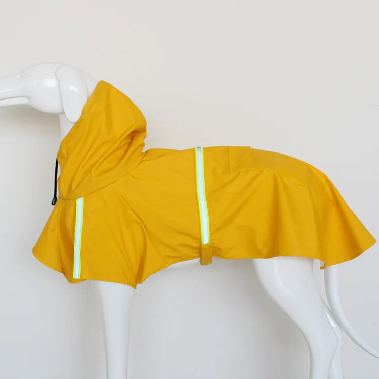 Reflective Hooded Waterproof Dog Raincoat