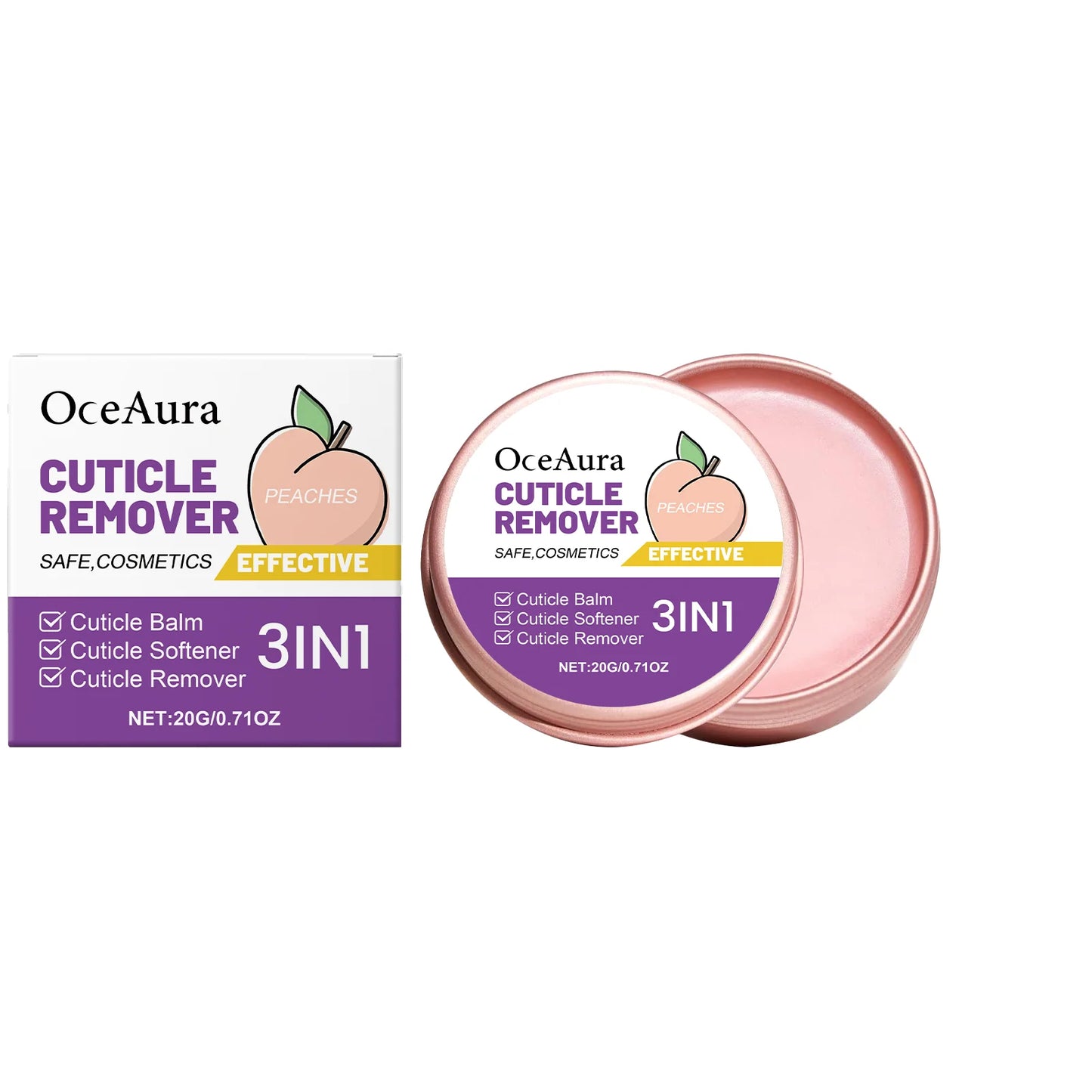 Ouhoe Peach Scented Hand Cream Moisturizing Nail Care Cuticle Softener