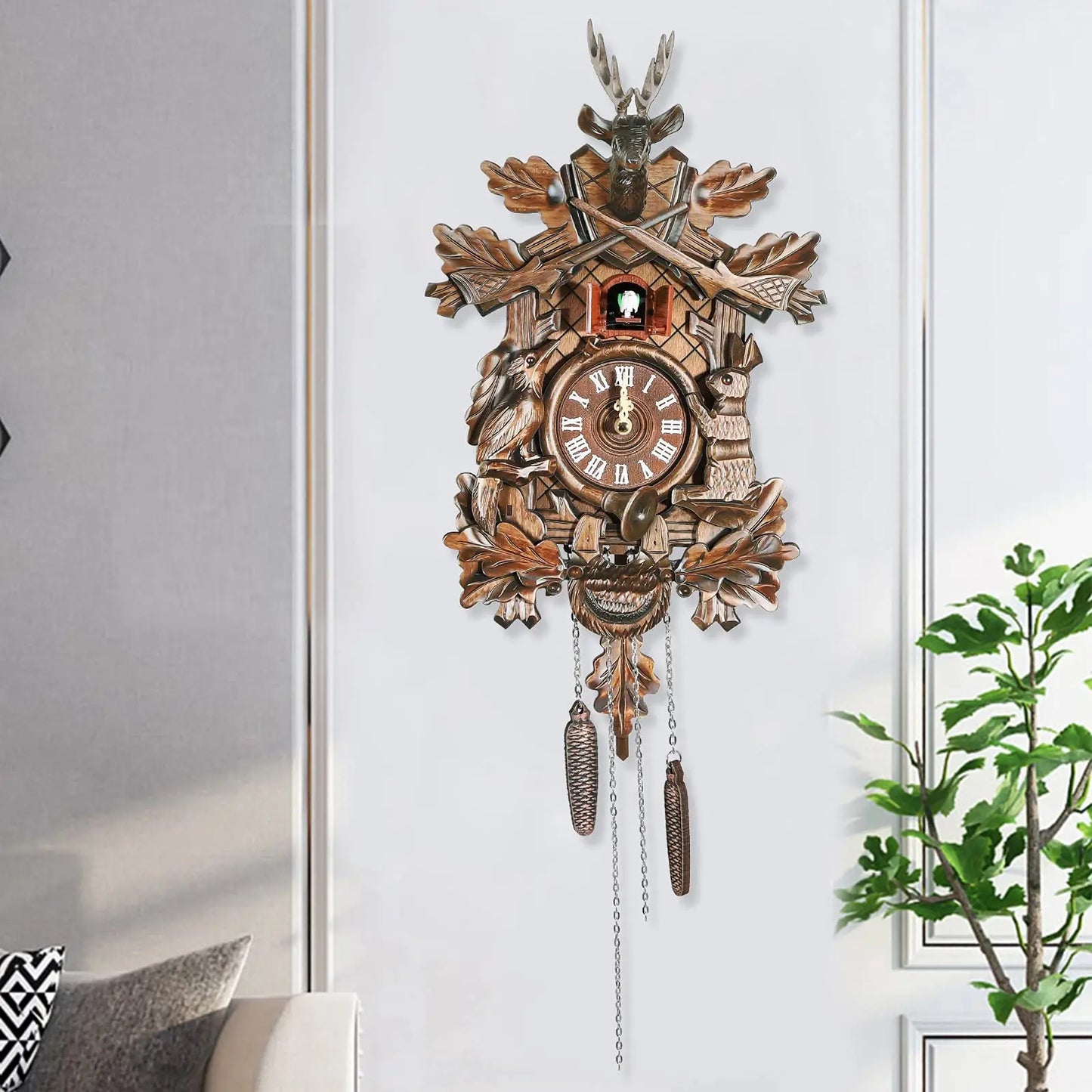 Black Forest Cuckoo Clock German Traditional Style