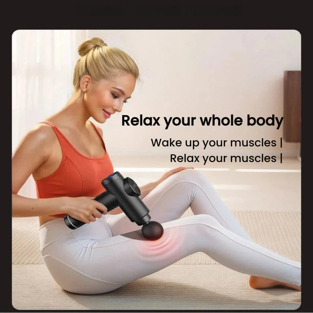 8 In 1 Powerful Percussion Massage Gun With 8 Attachments