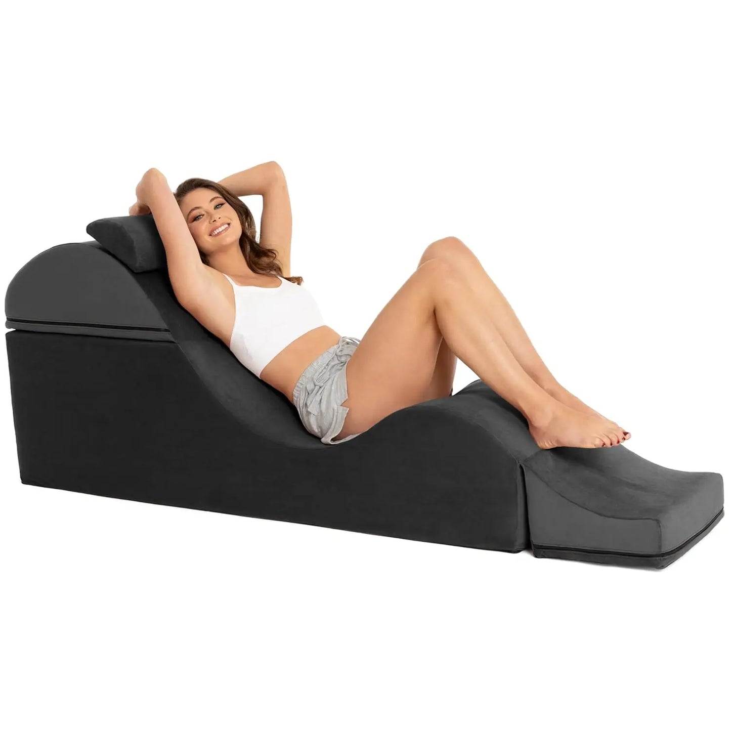 Convertible Yoga Bench Ottoman End Of Bed With Concealed Foldout