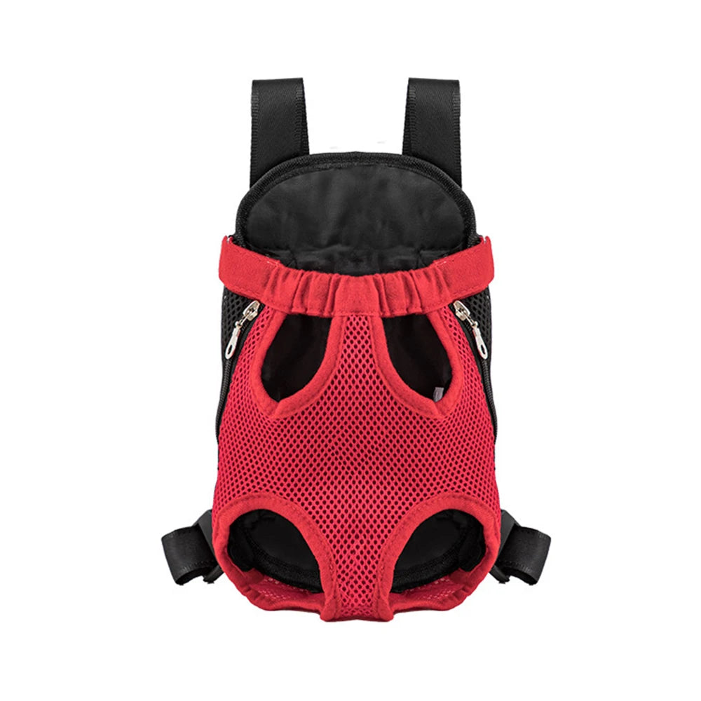 Adjustable Cat Carrier Backpack For Pets Outdoor Travel Double Shoulder Bag