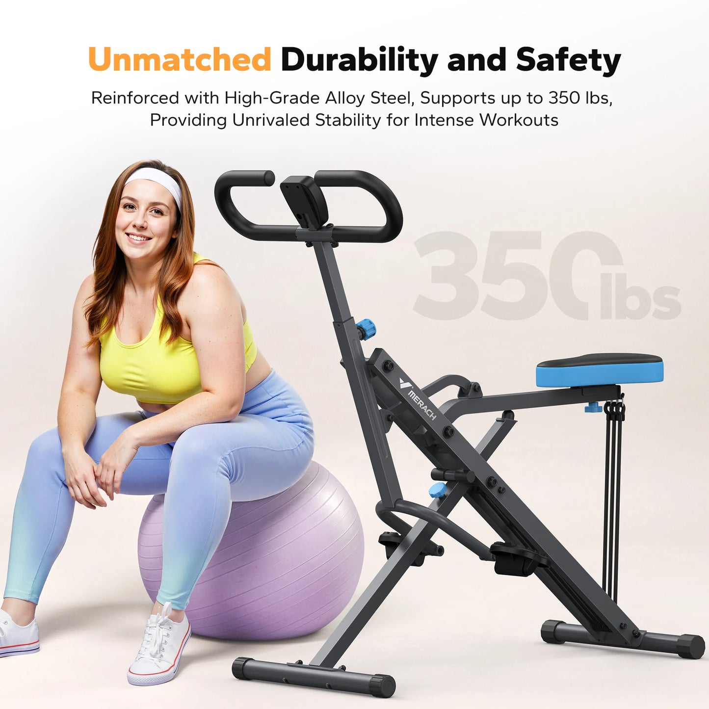 MERACH R07 2in1 Squat Rowing Machine For Home Gym Workout