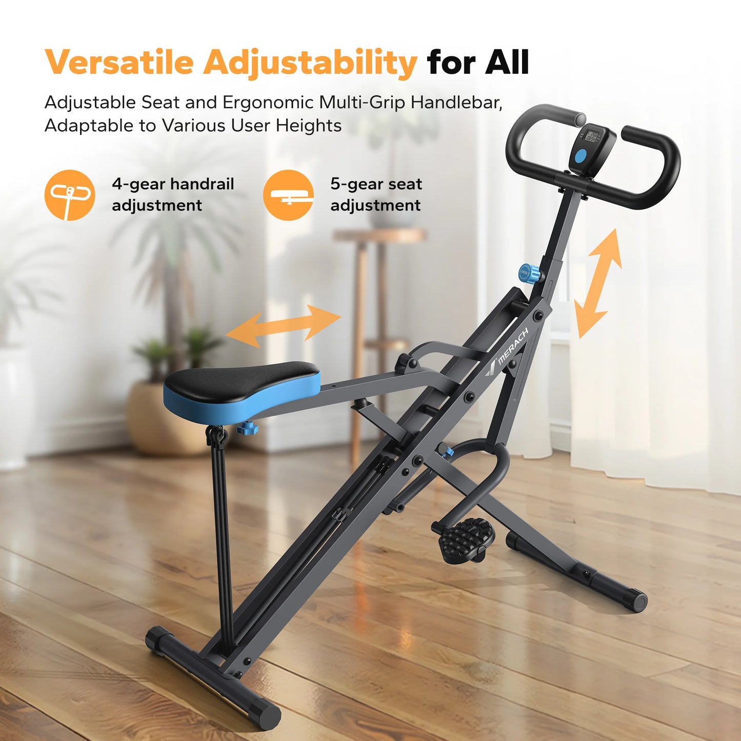 MERACH R07 2in1 Squat Rowing Machine For Home Gym Workout