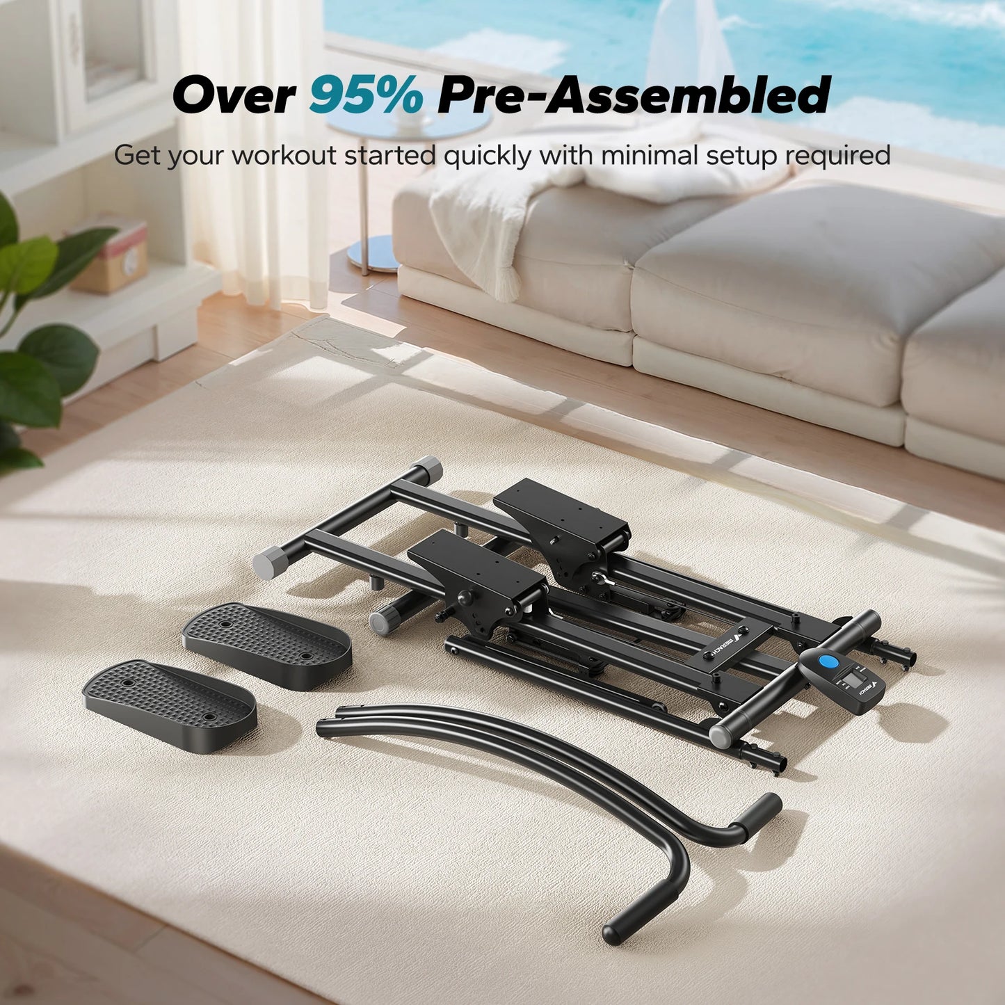 MERACH Stair Stepper Home Gym Full Body Workout Folding Climber