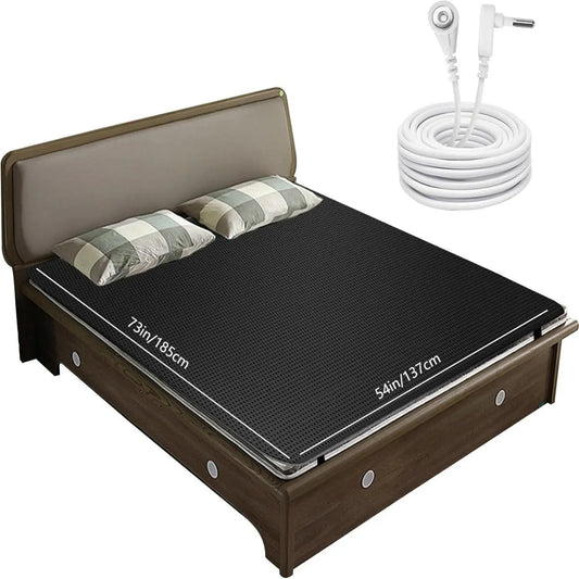 Grounding Sheet and Mat Combo Perforated 100 Percent Conductive Leather