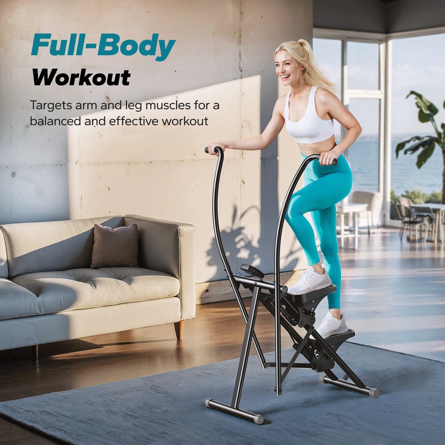MERACH Stair Stepper Home Gym Full Body Workout Folding Climber