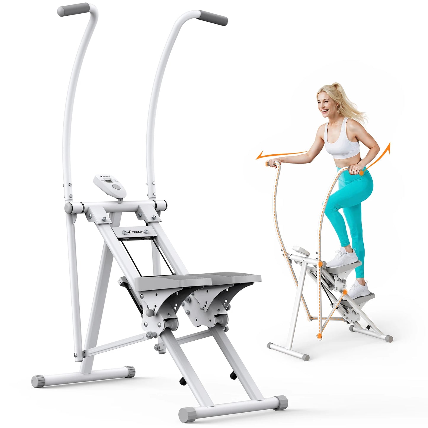 MERACH Stair Stepper Home Gym Full Body Workout Folding Climber