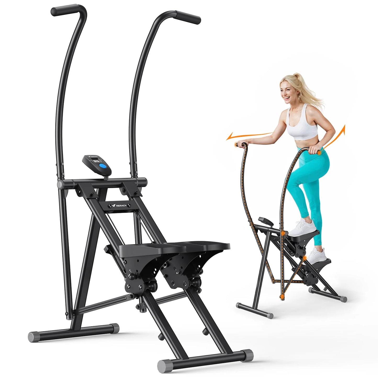 MERACH Stair Stepper Home Gym Full Body Workout Folding Climber
