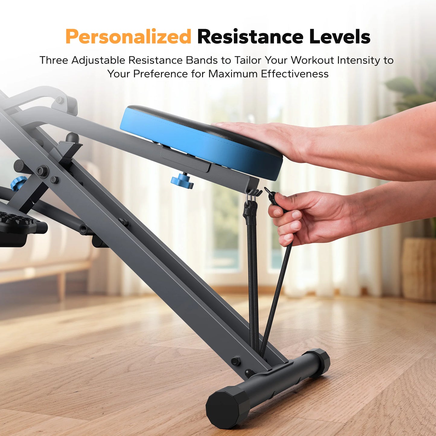 MERACH R07 2in1 Squat Rowing Machine For Home Gym Workout