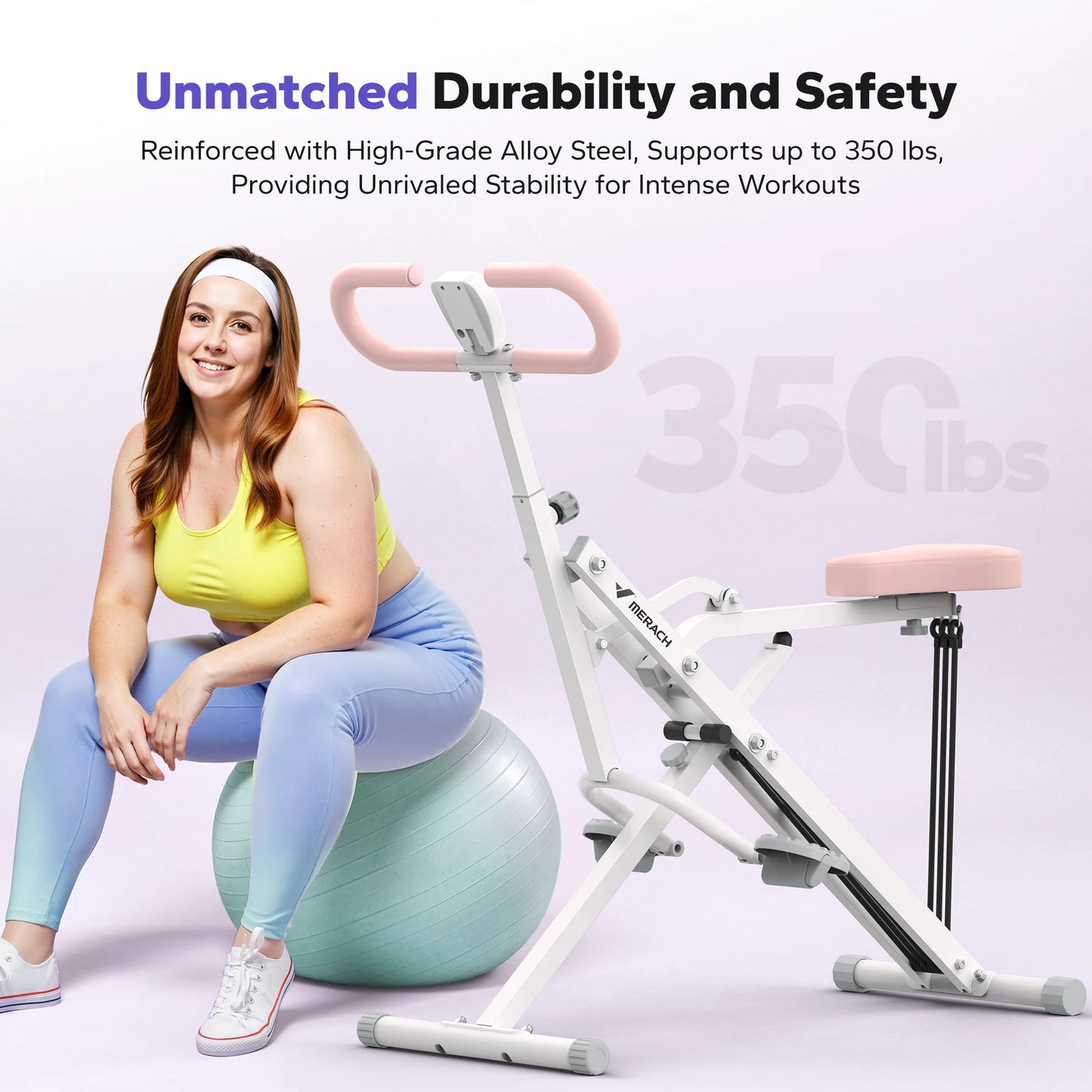 MERACH R07 2in1 Squat Rowing Machine For Home Gym Workout
