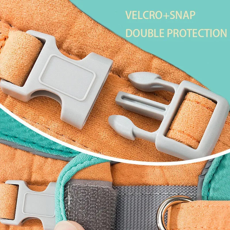 Reflective Vest Harness with Leash for Cats and Dogs