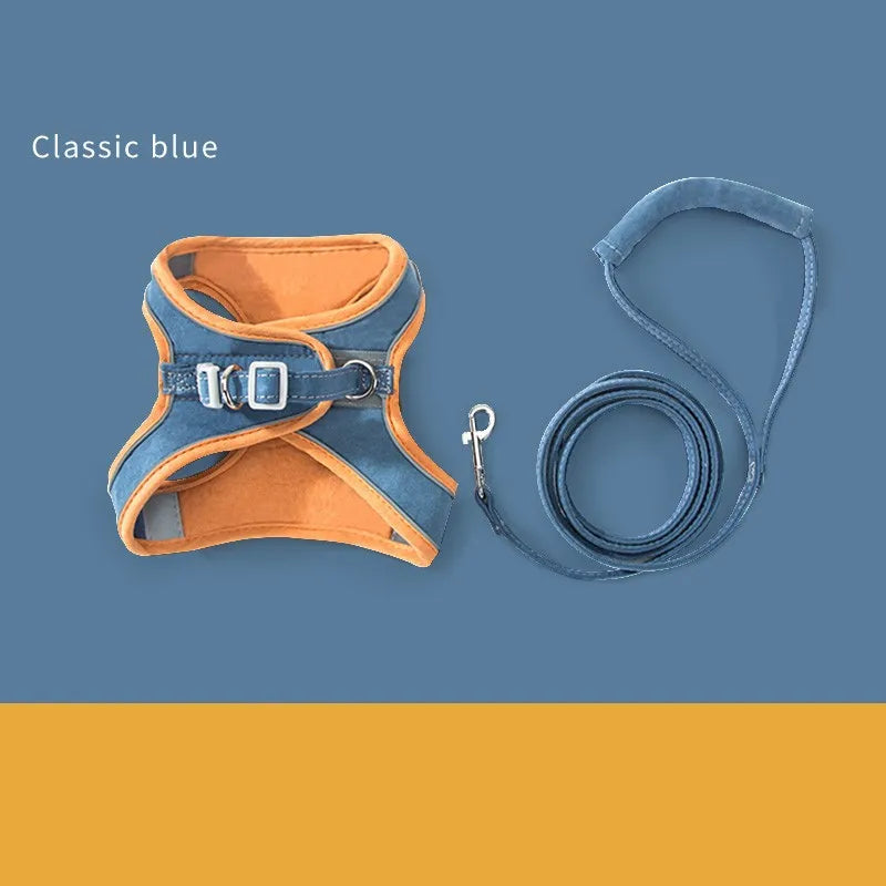 Reflective Vest Harness with Leash for Cats and Dogs