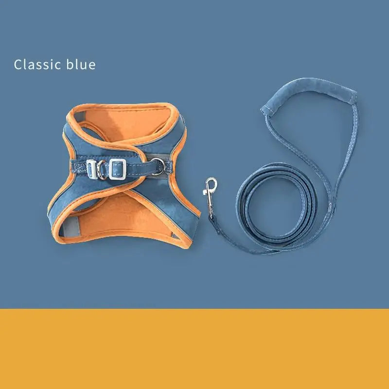 Reflective Vest Harness with Leash for Cats and Dogs