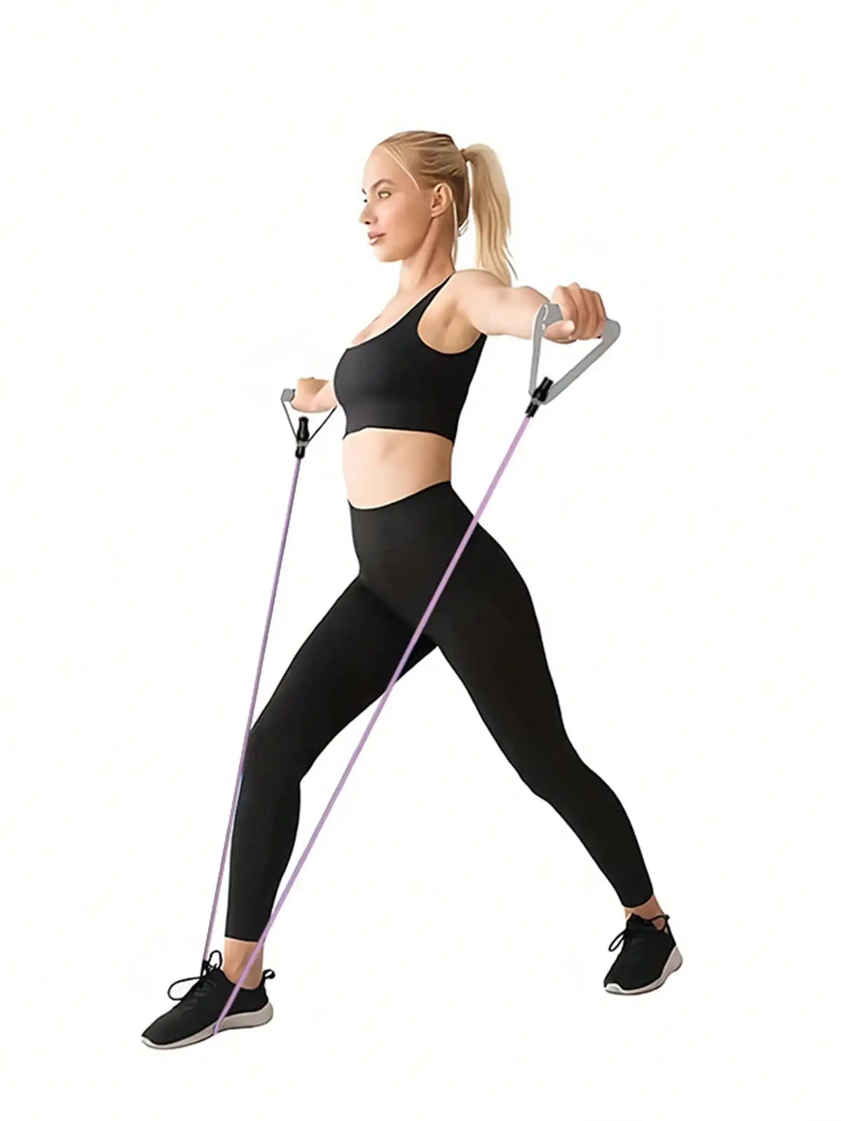 Detachable Arm and Chest Expander Resistance Rope Set