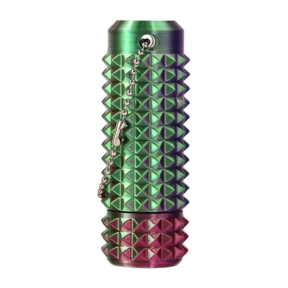 Spiky Grippie Stim Keychain 3D Printed Calming Keychain Roller Spiky Grippie Stim Keyring for  and Boost Focus