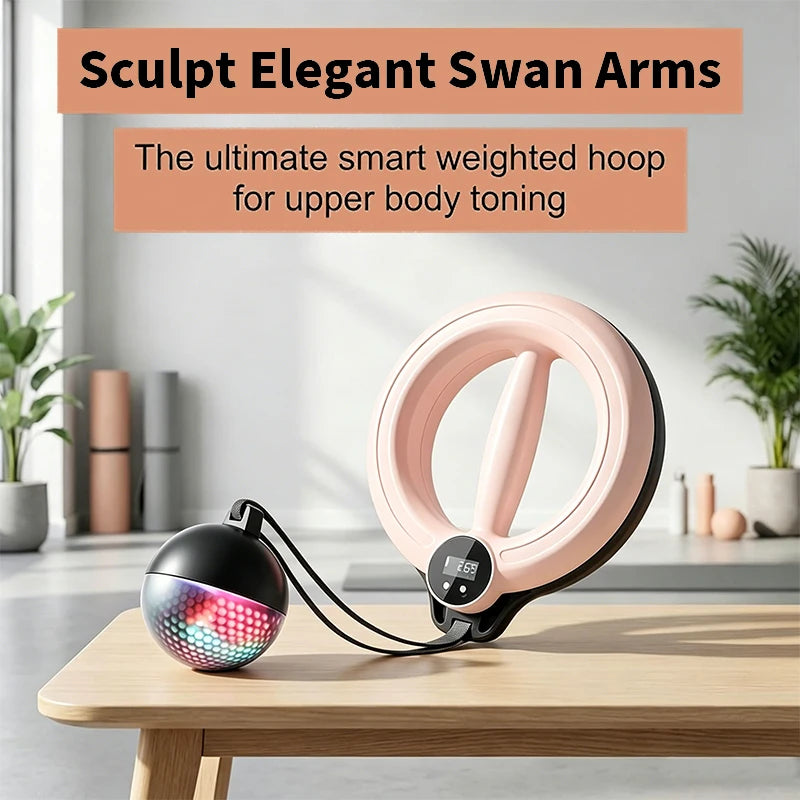 Pink Adjustable Twister Arm Exerciser 3 Display Modes 360° Rotary Hand Cranked Wrist Trainer Non Slip Portable for Home Gym Yoga Pilates Arm Slimmer Fat Burning Full Body Workout Fitness Equipment