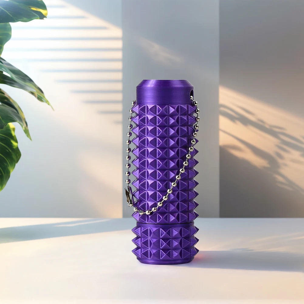 Spiky Grippie Stim Keychain 3D Printed Calming Keychain Roller Spiky Grippie Stim Keyring for  and Boost Focus
