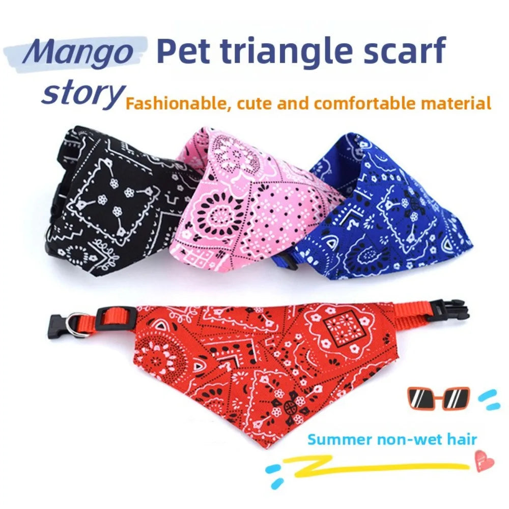 1pcs Adjustable Triangle Cat And Dog Scarf, Fashionable And Comfortable Dog And Cat Pet Accessories