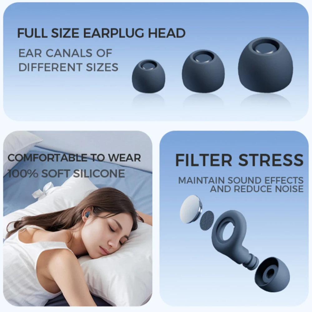 Silicone Earplugs for Swimming Sleep Noise Cancel Noise Reduction-Soundproof Reduce Disturbances -Quality loop Earplugs
