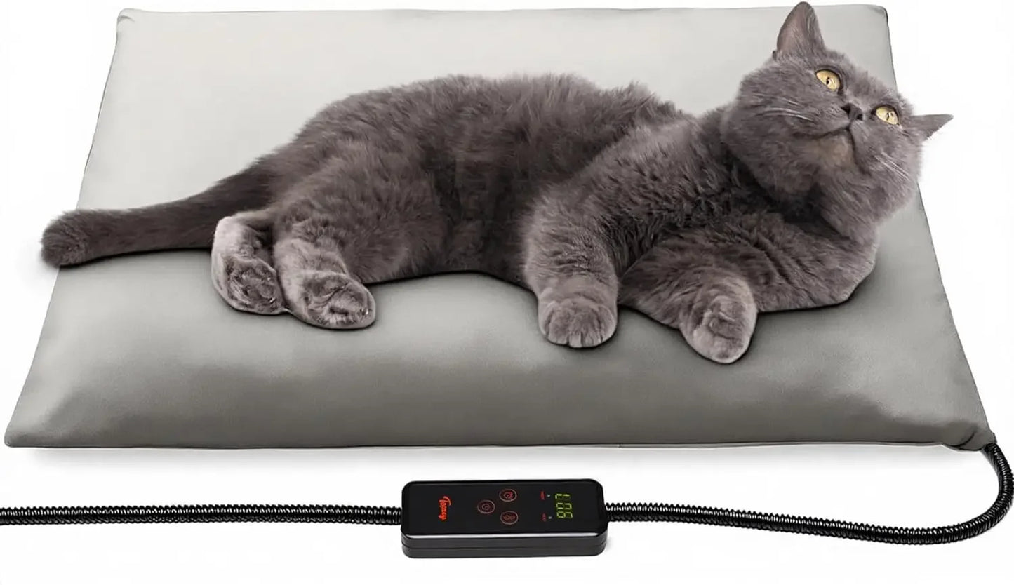 Small Pet Electric Heated Pad With 6 Temperature Settings And Timer Waterproof