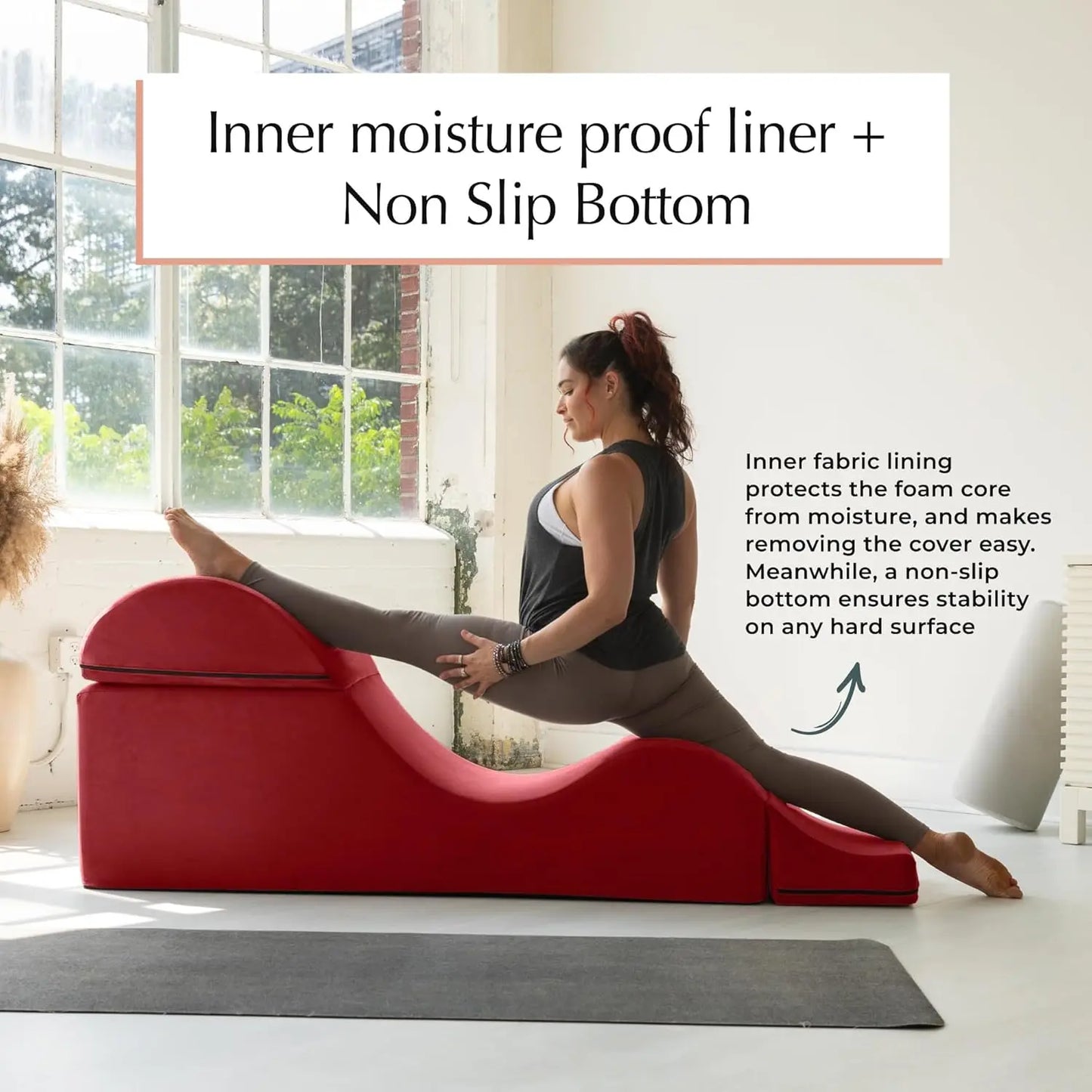 Convertible Yoga Bench Ottoman End Of Bed With Concealed Foldout