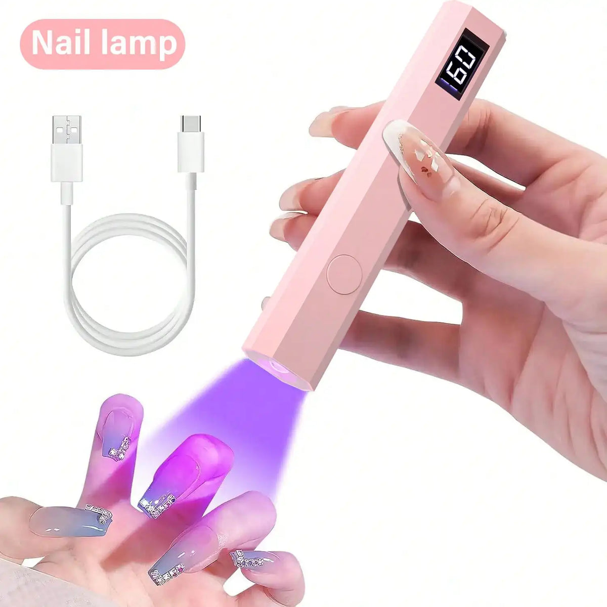 Portable Rechargeable LED Nail Lamp