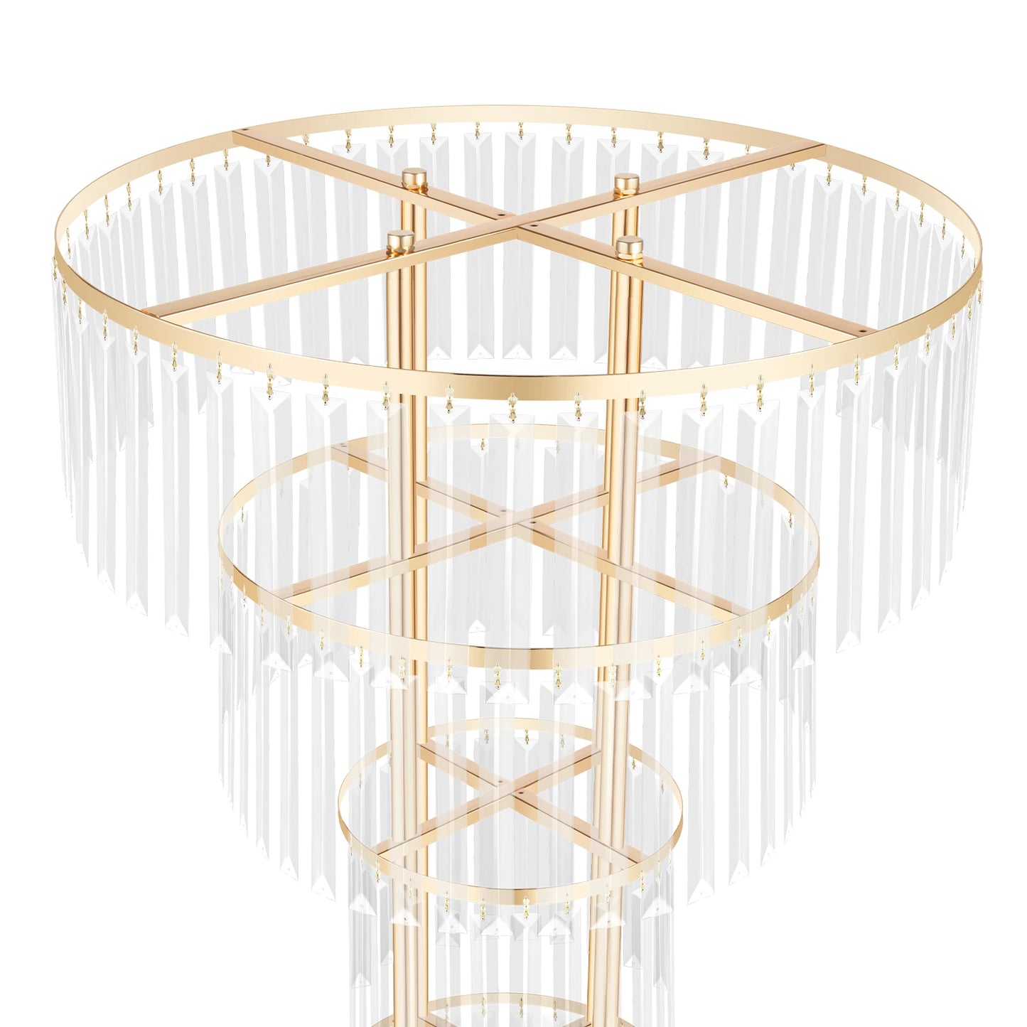 Bymaocar Crystal Flower Stand Wedding Centerpiece