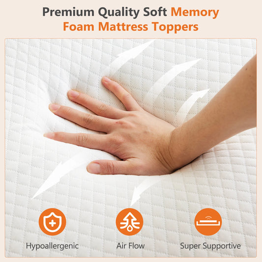 3-Inch Gel Memory Foam Mattress Topper