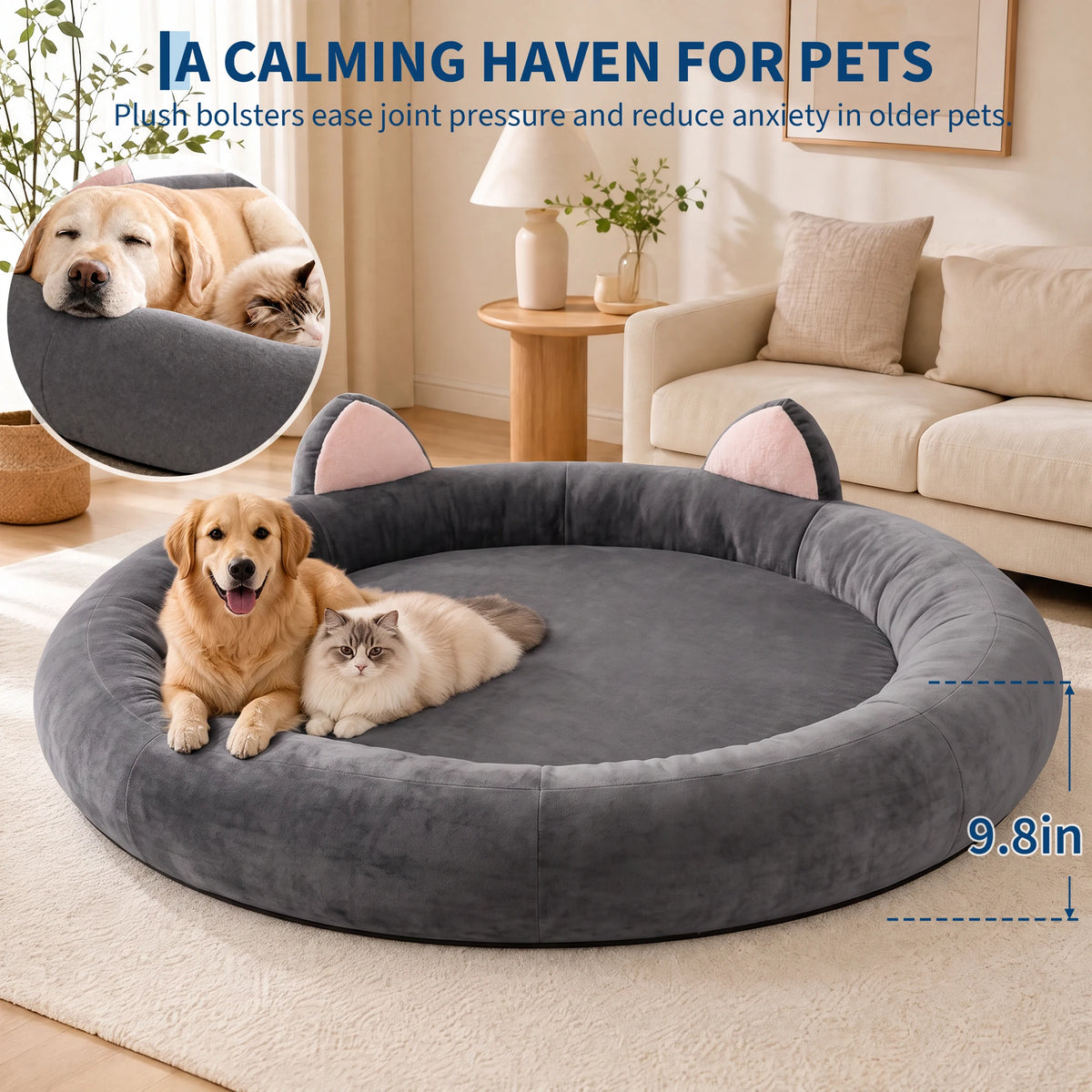 Orthopedic Memory Foam Dog Bed for Extra Large Dogs