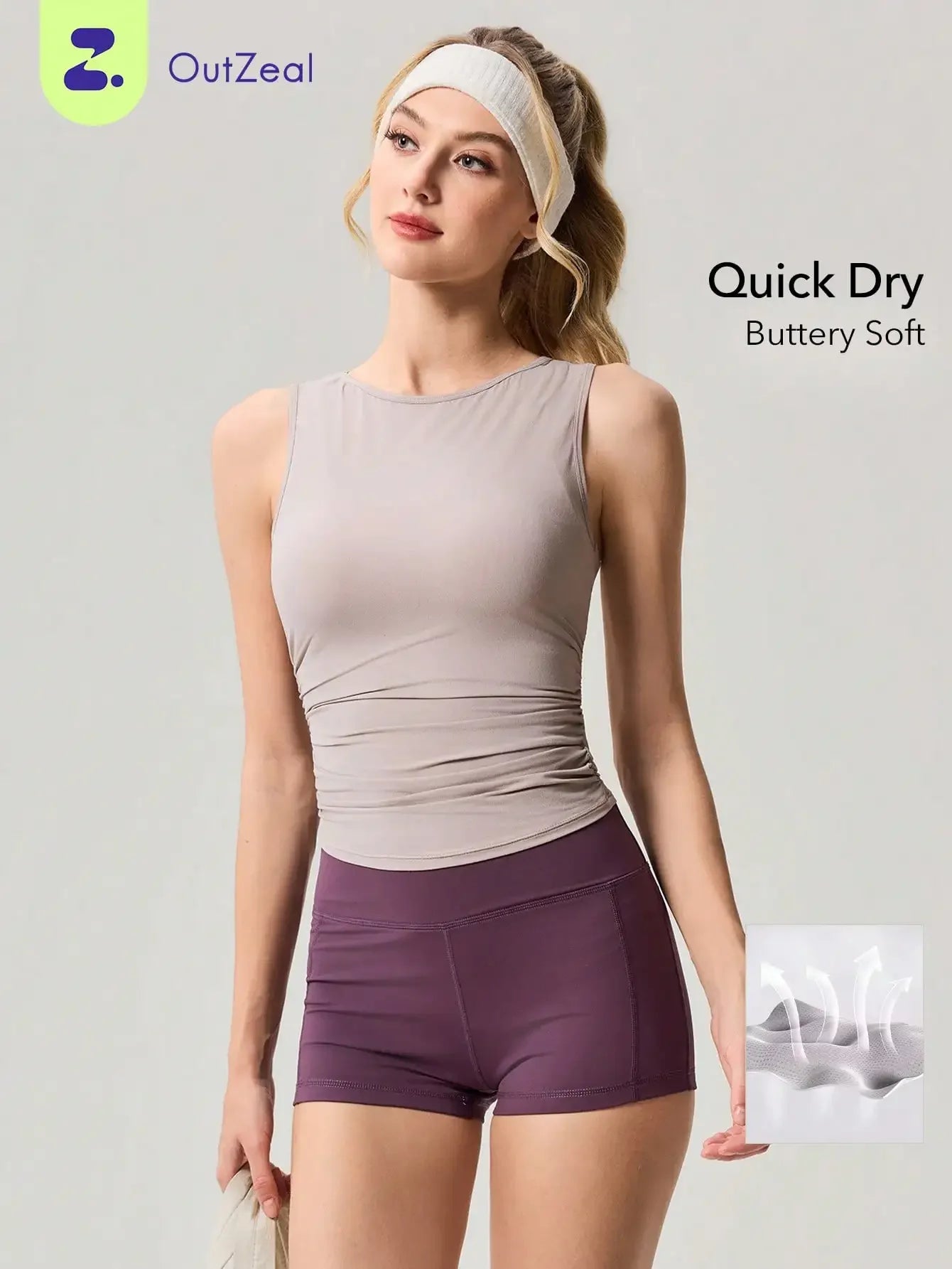 Women Backless Yoga Tank Top Quick Dry Moisture Wicking