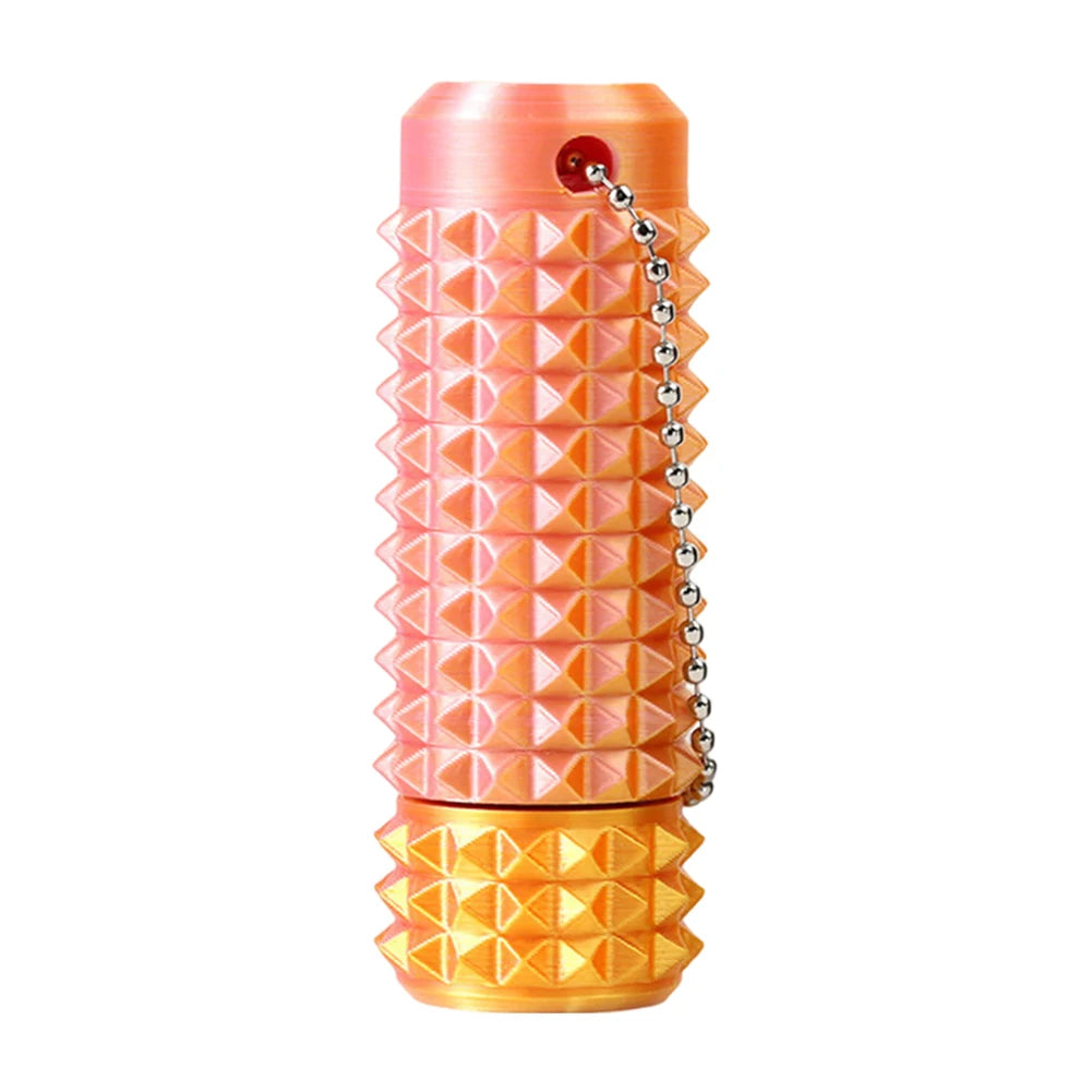 Spiky Grippie Stim Keychain 3D Printed Calming Keychain Roller Spiky Grippie Stim Keyring for  and Boost Focus