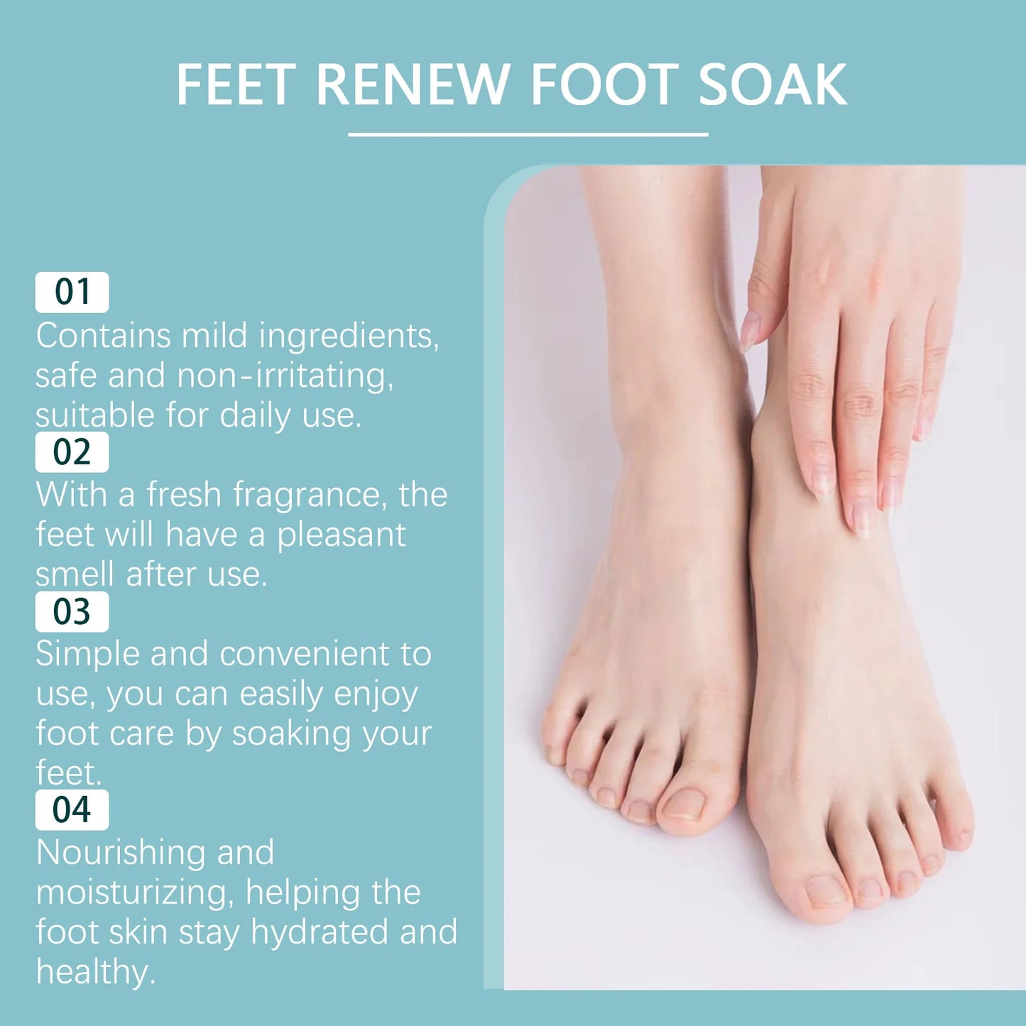 Foot Bath Salts Soak For Relaxation And Dead Skin Removal