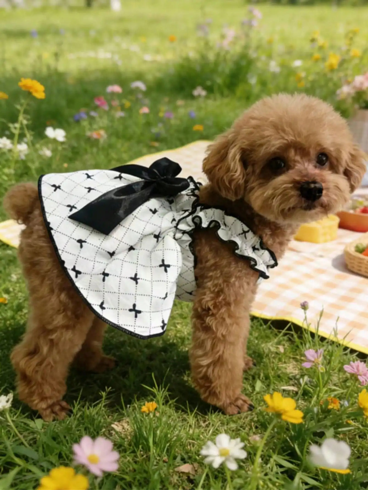 Ditsy Floral Sleeveless Dress for Small Dogs and Cats