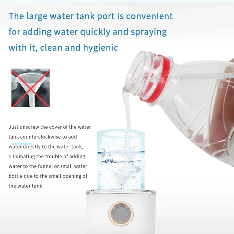 Mini Portable Facial Steamer Nano Mister Hydrating Humidifier Rechargeable