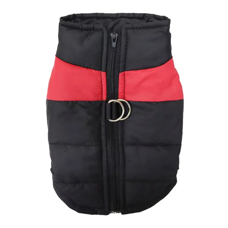 Waterproof Warm Dog Clothes Pet Coat Winter Vest Padded Zipper Jacket Dog Clothing for Small Medium Big Dogs Outfit
