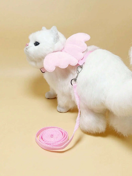 Angel Wing Cat and Small Dog Harness with Leash