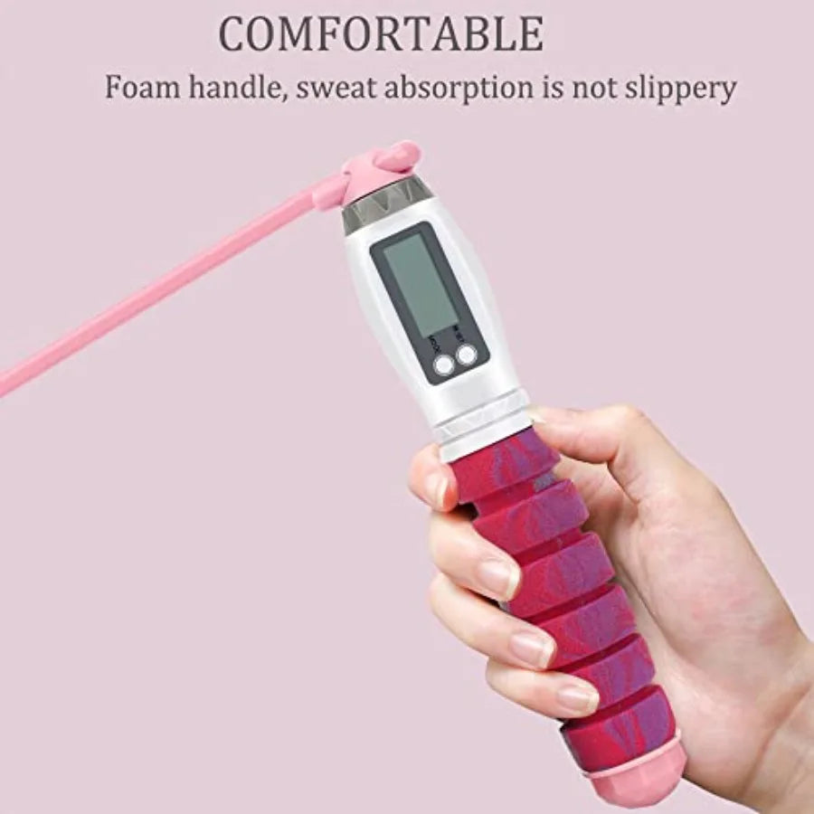 Workout Jump Rope With Calorie Counter For Fitness